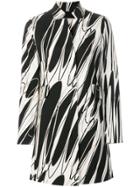 Herno Abstract Print Coat - Nude & Neutrals