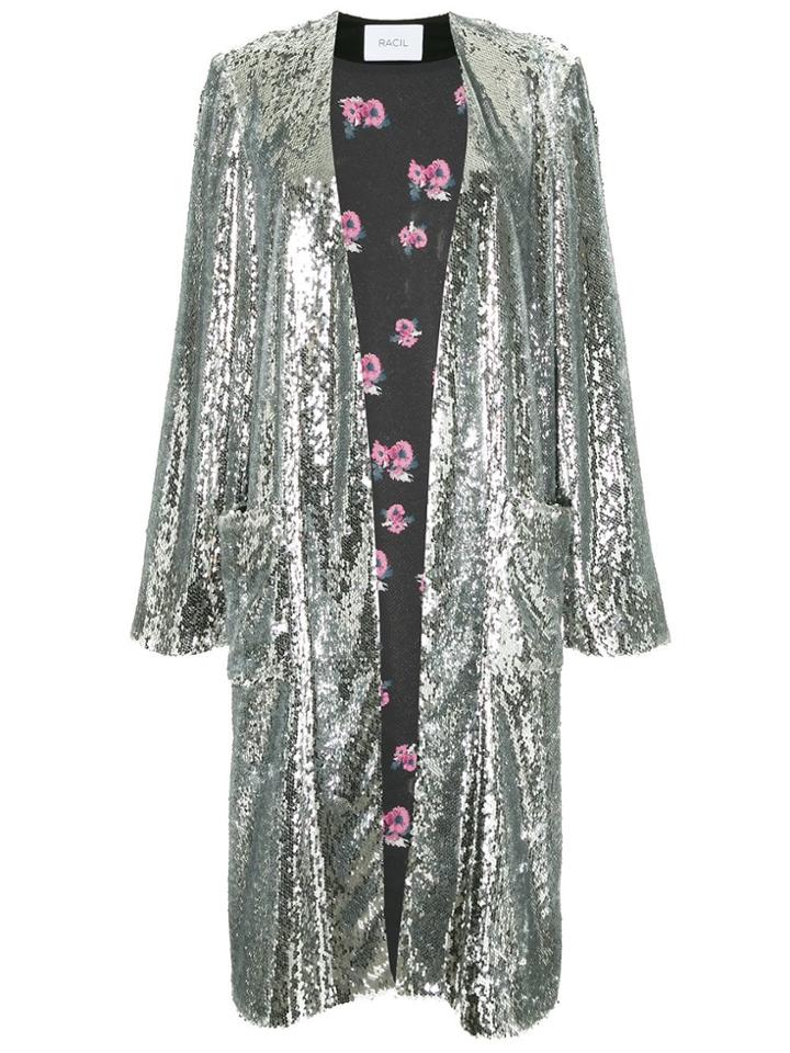 Racil Sequinned Jacket - Silver