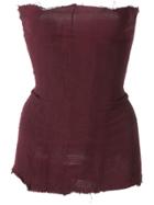 Marc Le Bihan Strapless Top - Red