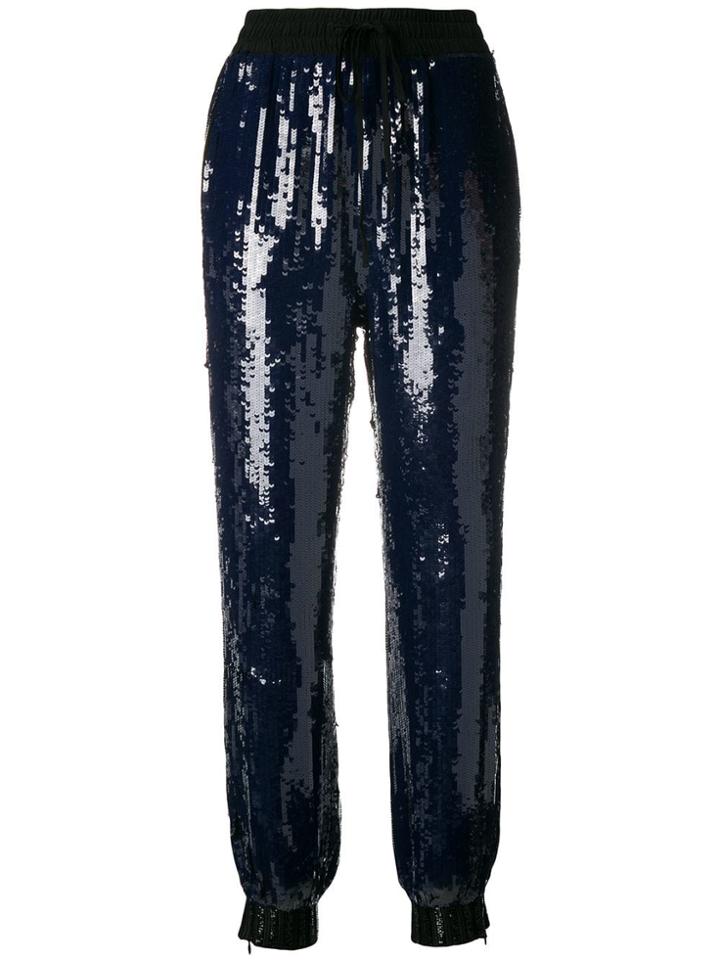 Hilfiger Collection Sequin Embellished Track Pants - Blue