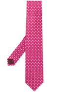 Salvatore Ferragamo Spotted Tie - Pink