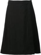 A.p.c. Classic A-line Skirt, Women's, Size: 38, Black, Silk/viscose