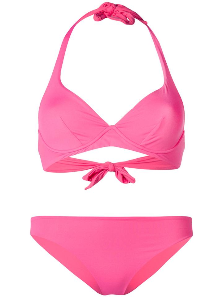 Fisico Halterneck Bikini - Pink & Purple