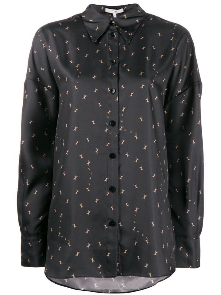 Tibi Ant Print Shirt - Black