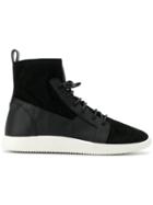 Giuseppe Zanotti Design Neoprene Sock Sneakers - Black
