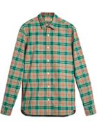 Burberry Check Cotton Shirt - Green