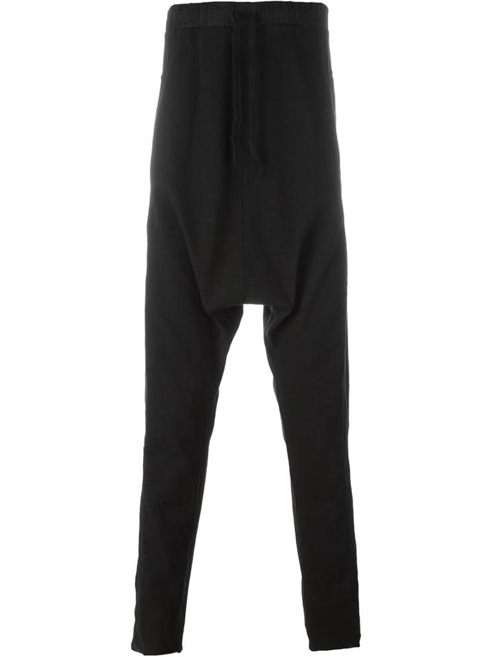 Andrea Ya Aqov Baggy Pants, Men's, Size: S, Black, Cotton/linen/flax
