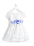 Loredana Floral Lace Dress, Girl's, Size: 12 Yrs, White