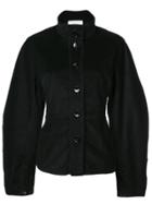 Lemaire High Neck Buttoned Jacket - Black