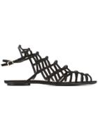 Schutz Cage-style Sandals - Black