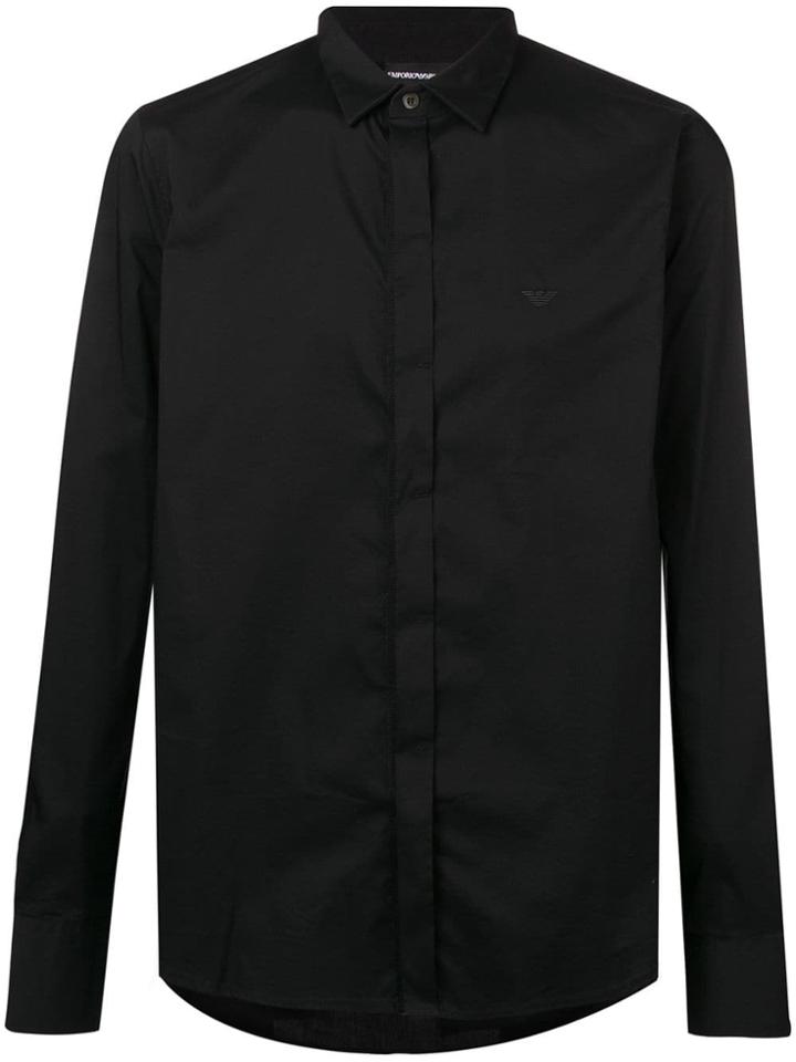 Emporio Armani Logo Classic Shirt - Black