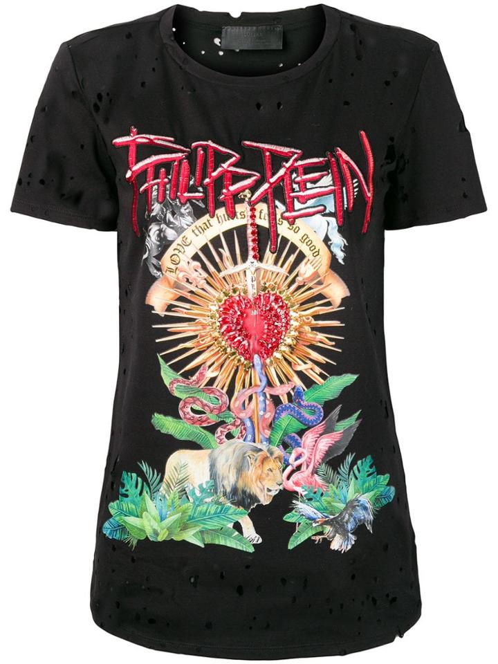 Philipp Plein Love That Hurts T-shirt - Black