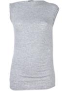 Joseph Knitted Tank Top, Women's, Size: Small, Grey, Nylon/spandex/elastane/wool