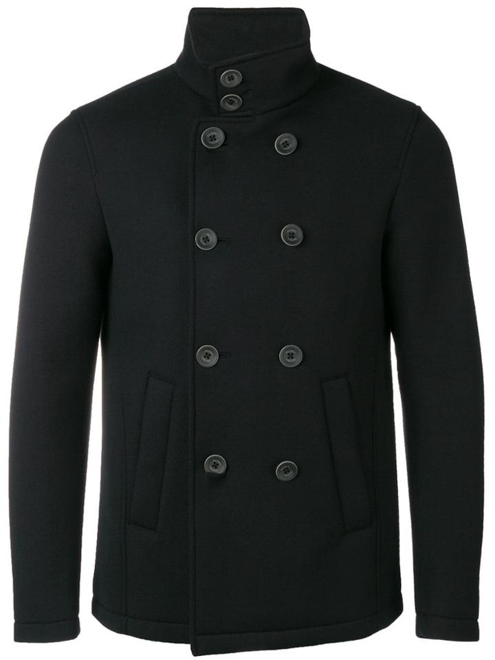 Herno Double Breasted Jacket - Black