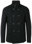 Herno Double Breasted Jacket - Black