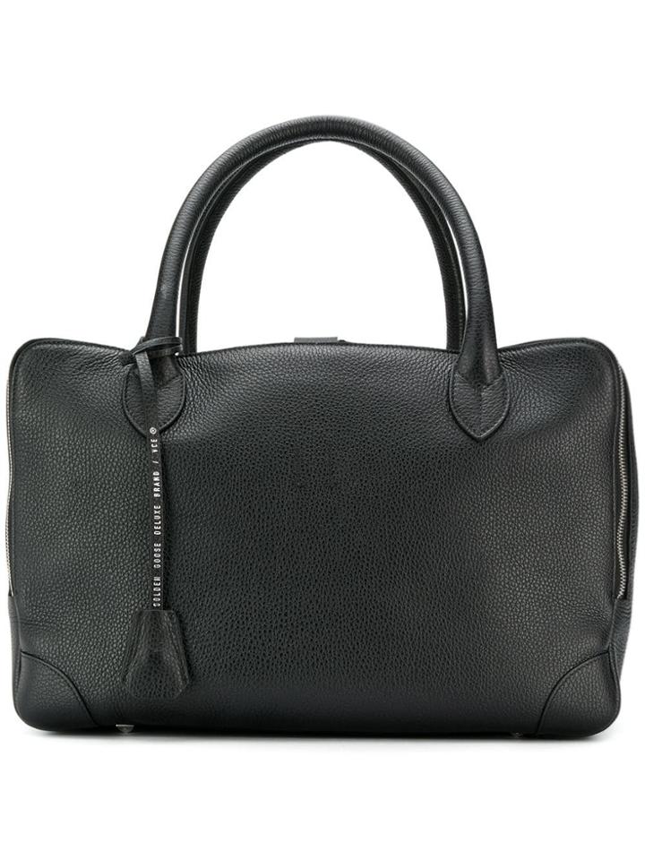 Golden Goose Logo Keychain Tote - Black