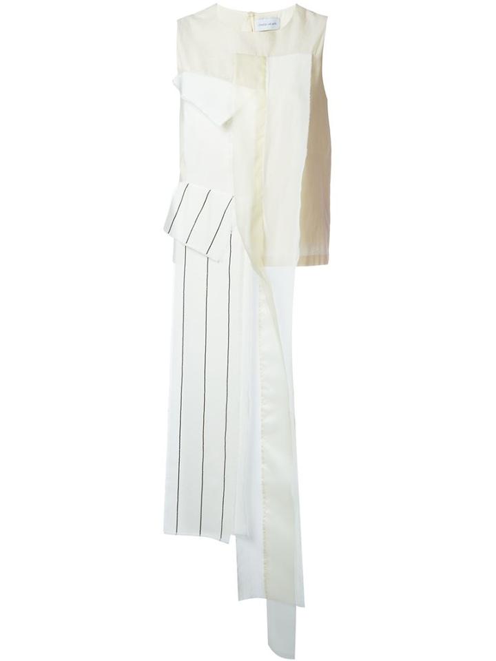 Christian Wijnants 'tipi' Top, Women's, Size: Small, White, Acetate/silk/cotton