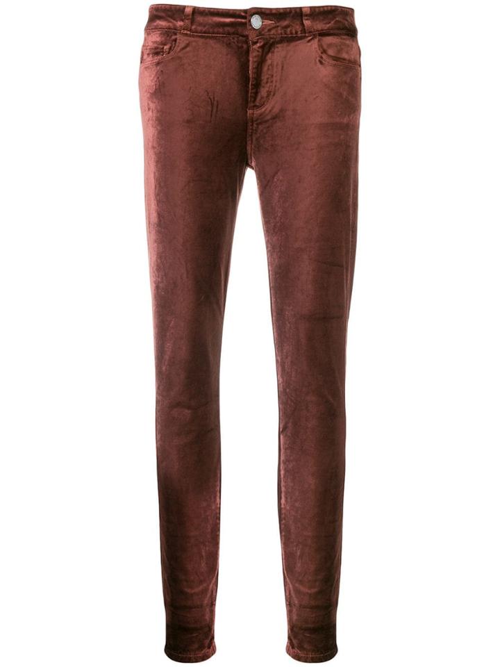 Paige Skinny Trousers - Red