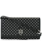 Alexander Mcqueen Amq Pouch With Strap, Women's, Black, Leather