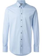 Classic Shirt, Men's, Size: 39, Blue, Cotton/spandex/elastane, Dolce & Gabbana