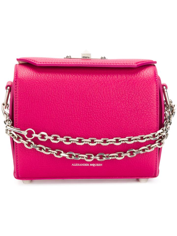 Alexander Mcqueen Box Bag 19 - Pink & Purple