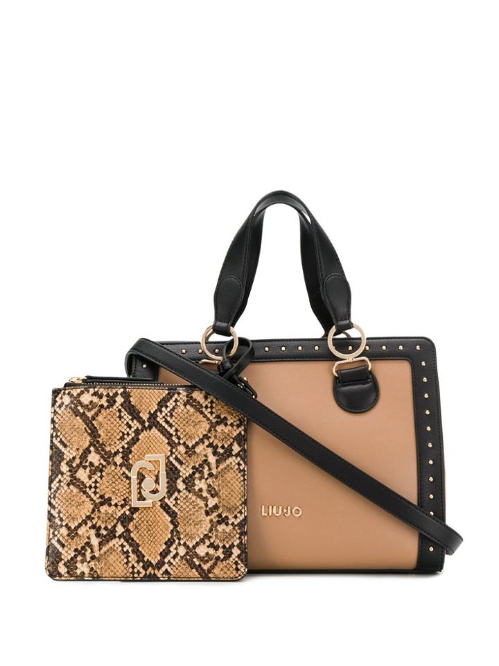 Liu Jo Studded Tote Bag - Brown