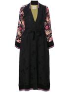 Etro Printed Sleeve Kimono - Black
