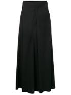 Federica Tosi Raw Hem Palazzo Trousers - Black
