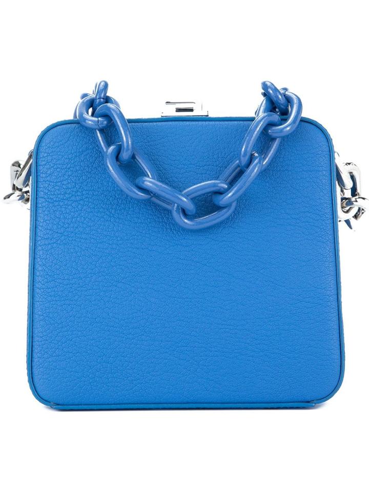 The Volon Cube Chain Bag - Blue