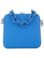 The Volon Cube Chain Bag - Blue
