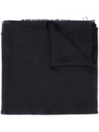 Marc Jacobs 'solid Monogram' Scarf, Women's, Black, Silk/wool