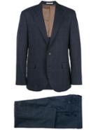 Brunello Cucinelli Striped Suit - Blue