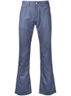Junya Watanabe Comme Des Garçons Man Contrast Pockets Bootcut Jeans, Men's, Size: Large, Blue, Wool