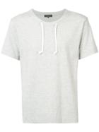 Comme Des Garçons Homme Plus Drawstring Neck T-shirt, Men's, Size: Medium, Grey, Cotton