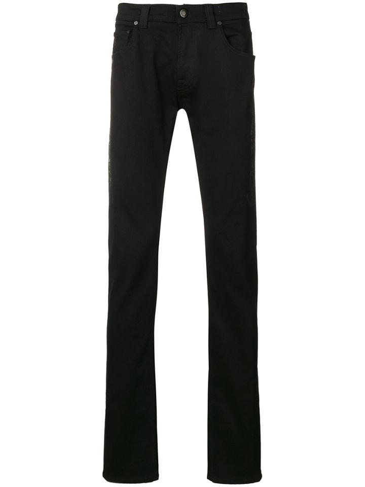 Etro Side Printed Jeans - Black