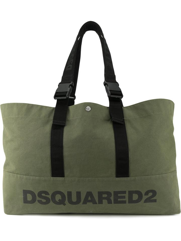 Dsquared2 Logo Shopper Tote - Green