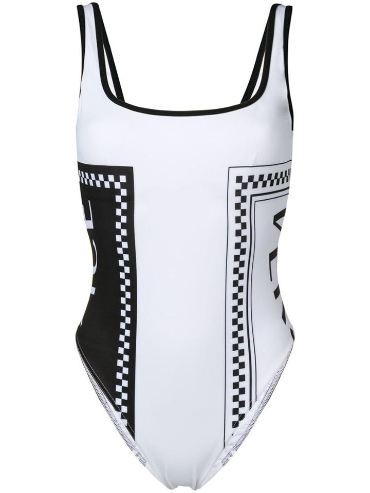 Versace Vintage Logo Swimsuit - White