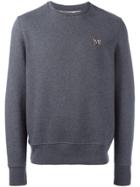 Ami Alexandre Mattiussi Embroidered Logo Sweatshirt - Grey