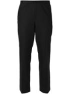 Joseph Cropped Front Pleat Trousers, Women's, Size: 38, Black, Virgin Wool/spandex/elastane/acetate/polyester