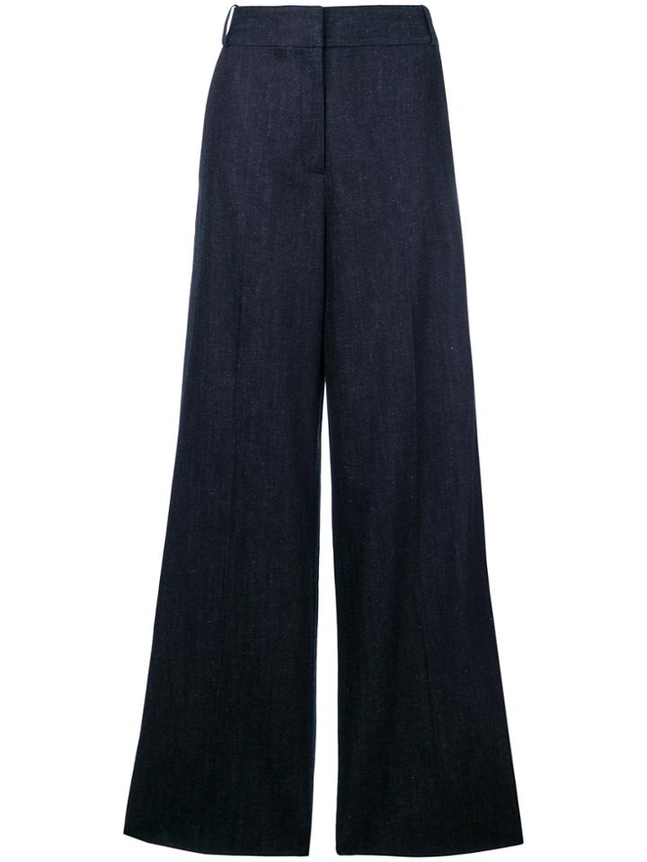 Victoria Victoria Beckham Denim Palazzo Pants - Blue