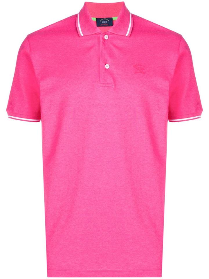 Paul & Shark Logo Polo Shirt - Pink