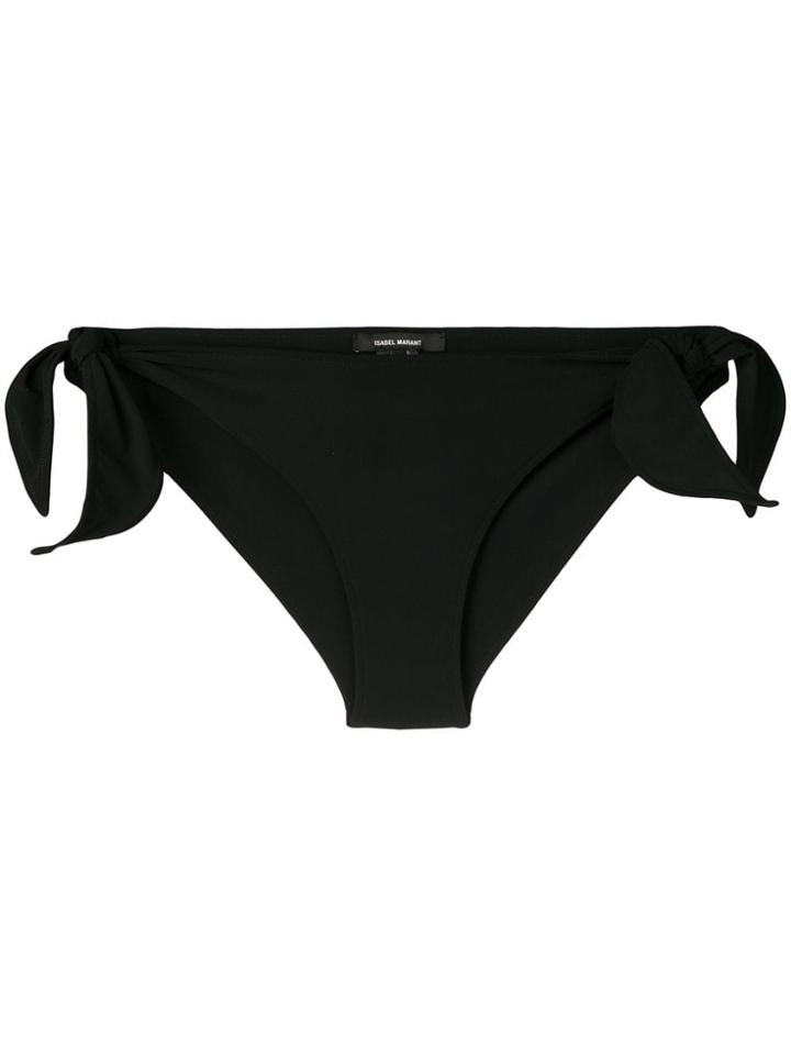 Isabel Marant Side Tie Bikini Bottoms - Black