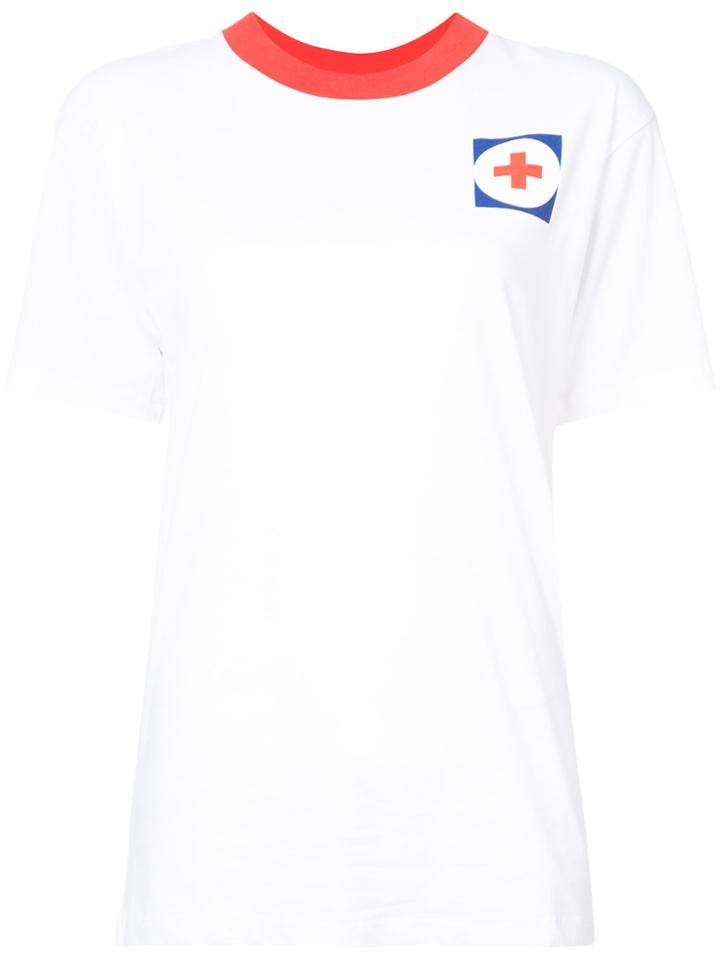 Off-white Round Neck Logoed T-shirt