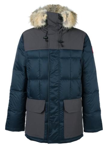 Canada Goose 'callaghan' Jacket, Men's, Size: Medium, Blue, Cotton/feather Down/nylon/coyote Fur
