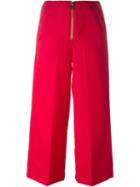 Dondup 'deluxe' Trousers, Women's, Size: 40, Red, Acetate/viscose/virgin Wool