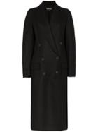 Ann Demeulemeester Long Collared Coat - Black