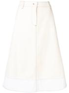 Marni High-waisted Straight Skirt - White