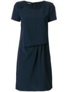 Emporio Armani Gathered Front T-shirt Dress - Blue