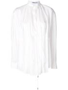 Chalayan Drawstring Waist Shirt - White