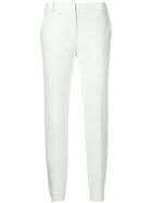 Kiltie Fitted Tailored Trousers - White